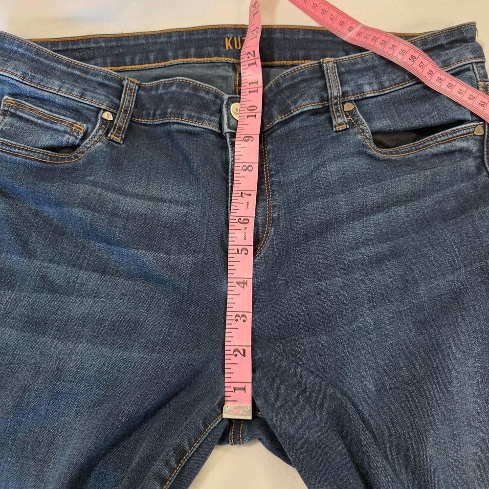 Kut From The Kloth Bootcut Jeans Womens 14 Blue Denim Mid Rise Stretch Western - Picture 8 of 11